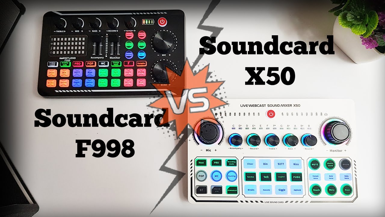 Soundcard F998 Vs Soundcard X50 || Silahkan Pilih Sesuai Dengan Kebutuhan Kleaaan