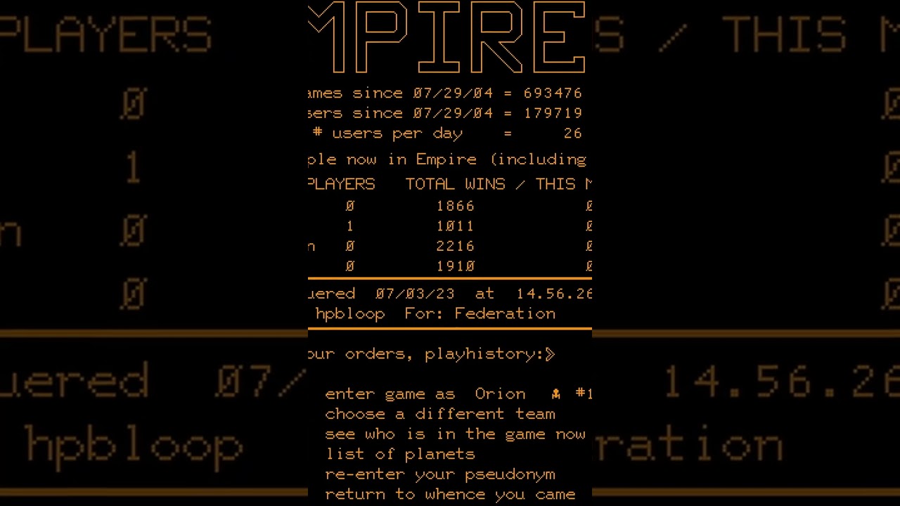 Empire II on PLATO - The First Massively Multiplayer Game #shorts