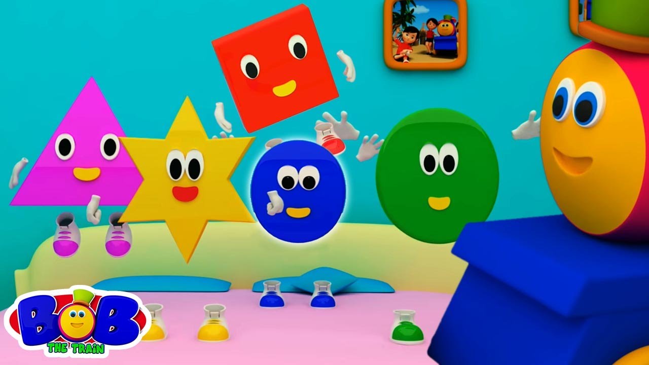 Bob El Tren cinco formas peque&ntilde;as + rimas m&aacute;s populares para ni&ntilde;os