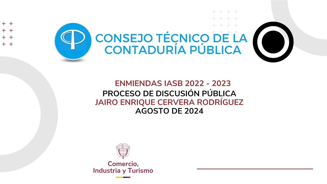 Discusión pública - Enmiendas IASB 2022 y 2023
