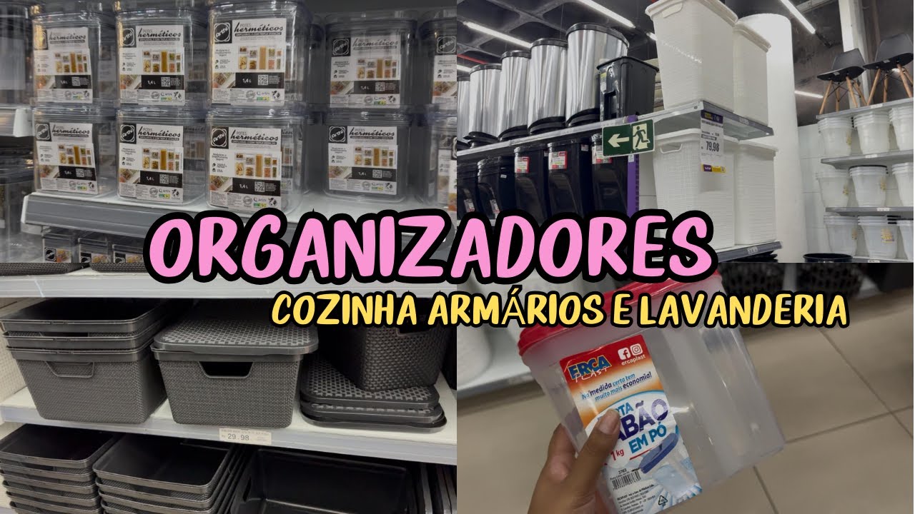 Atacarejão do Lar | Organizadores para geladeira | Armários |Lavanderia 