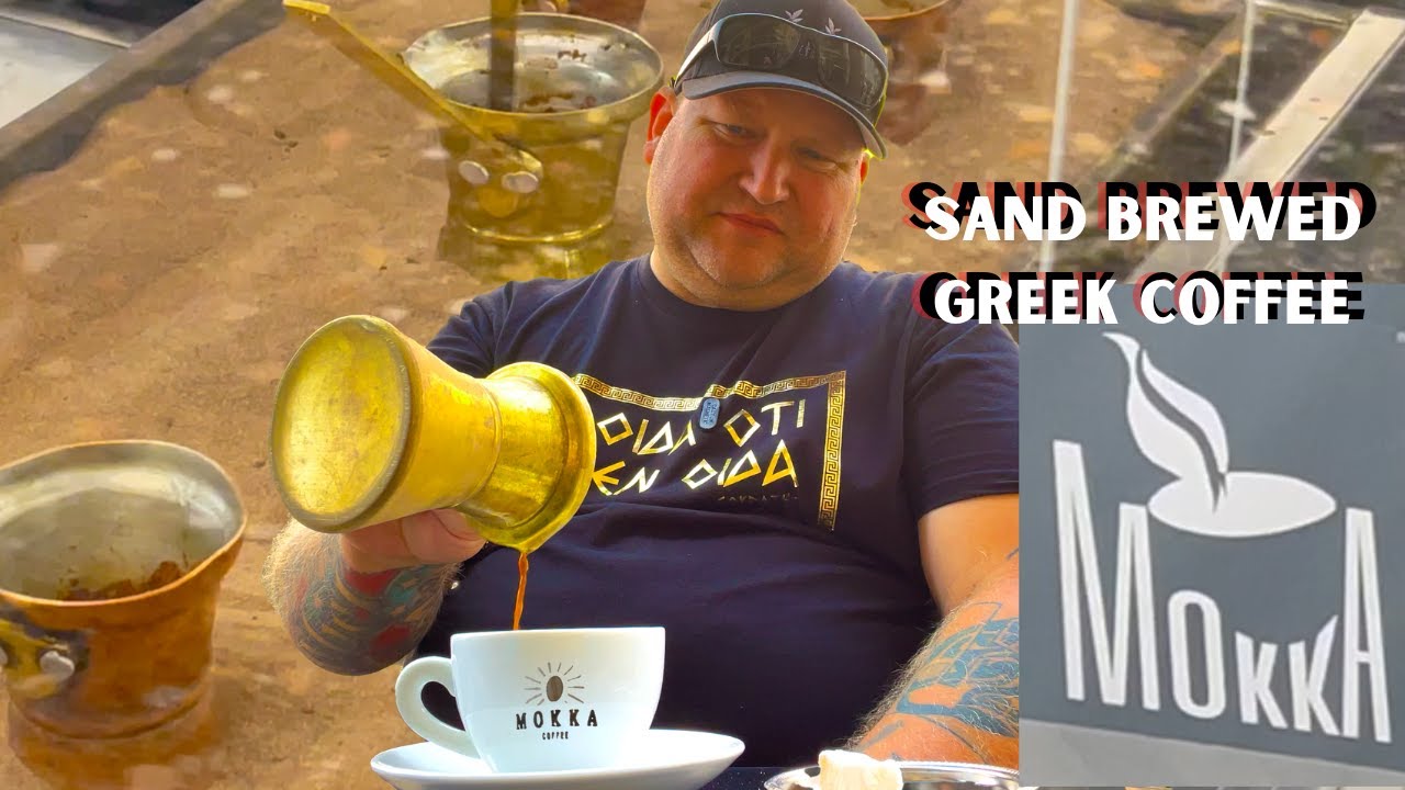 Traditionally Brewed Greek Coffee at Mokka Coffee Athens Greece