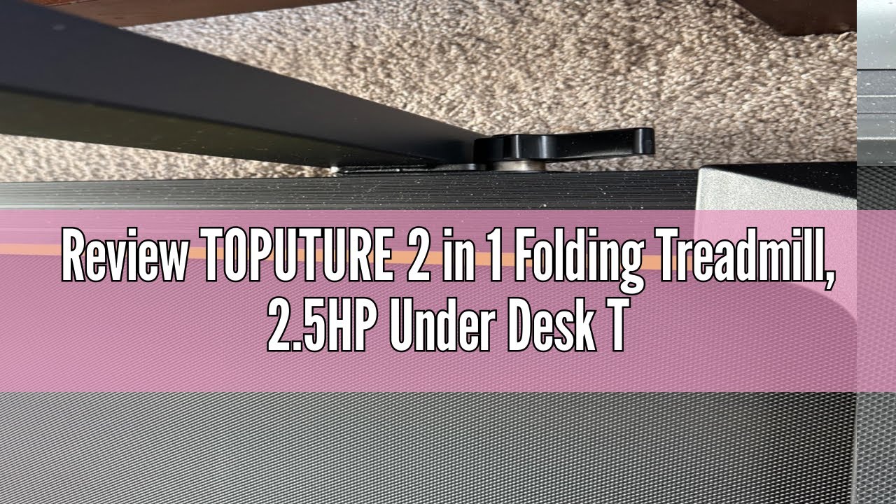 Review TOPUTURE 2 in 1 Folding Treadmill, 2.5HP Under Desk Treadmill Portable Walking Pad Treadmills