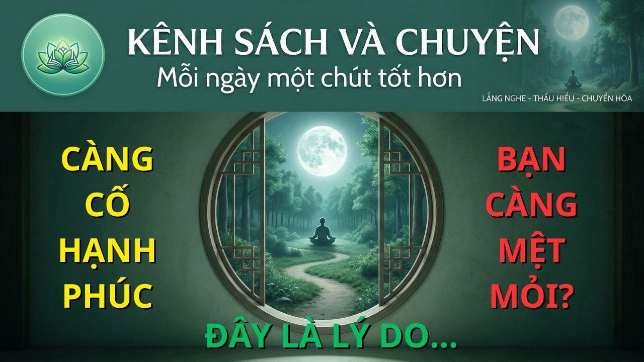 Tại Sao Chúng Ta Càng Cố Tìm Hạnh Phúc Thì Nó Càng Rời Xa? | Sách Nói Tâm Lý Sâu Sắc