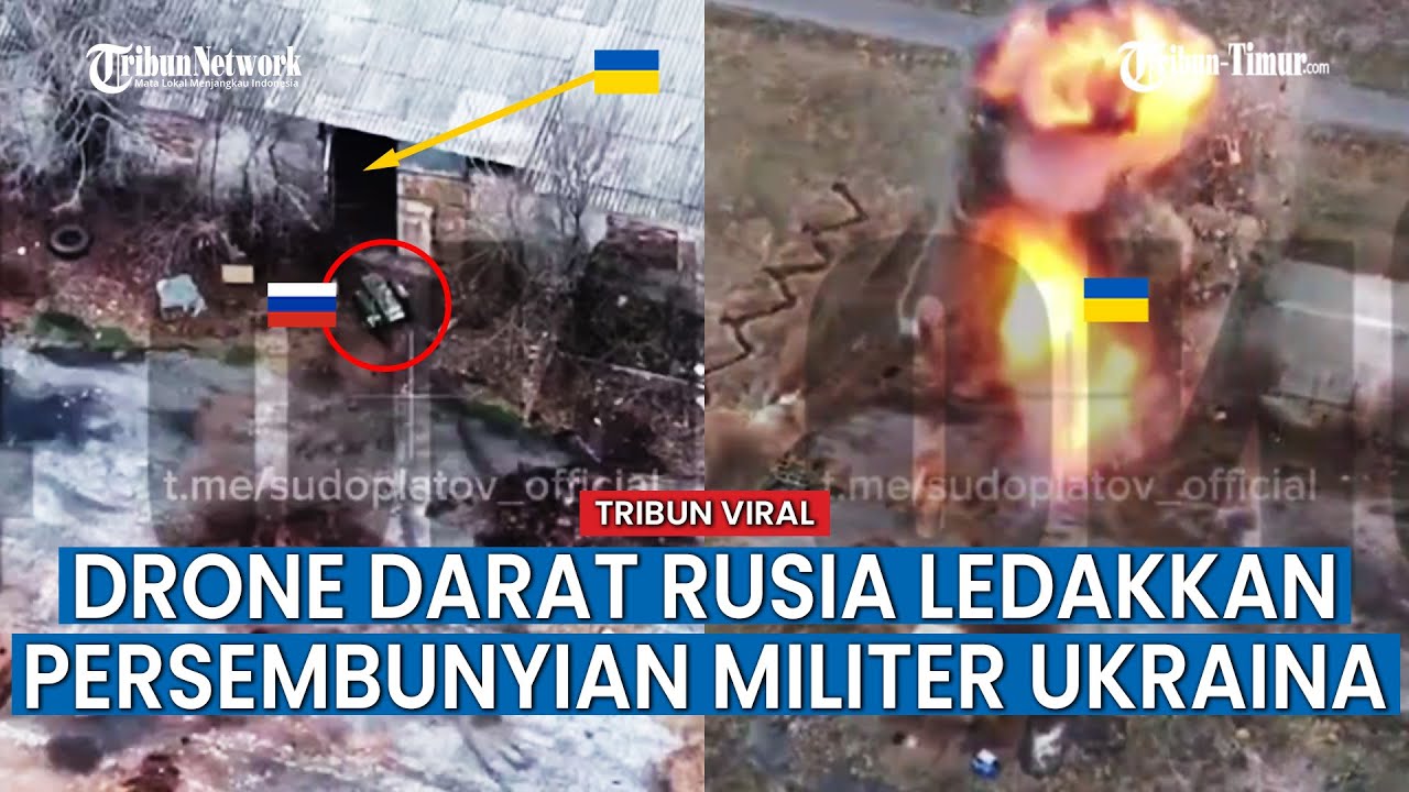 Andalkan Drone ‘Mole’, Pasukan Rusia Bombardir Pertahanan Militer Ukraina