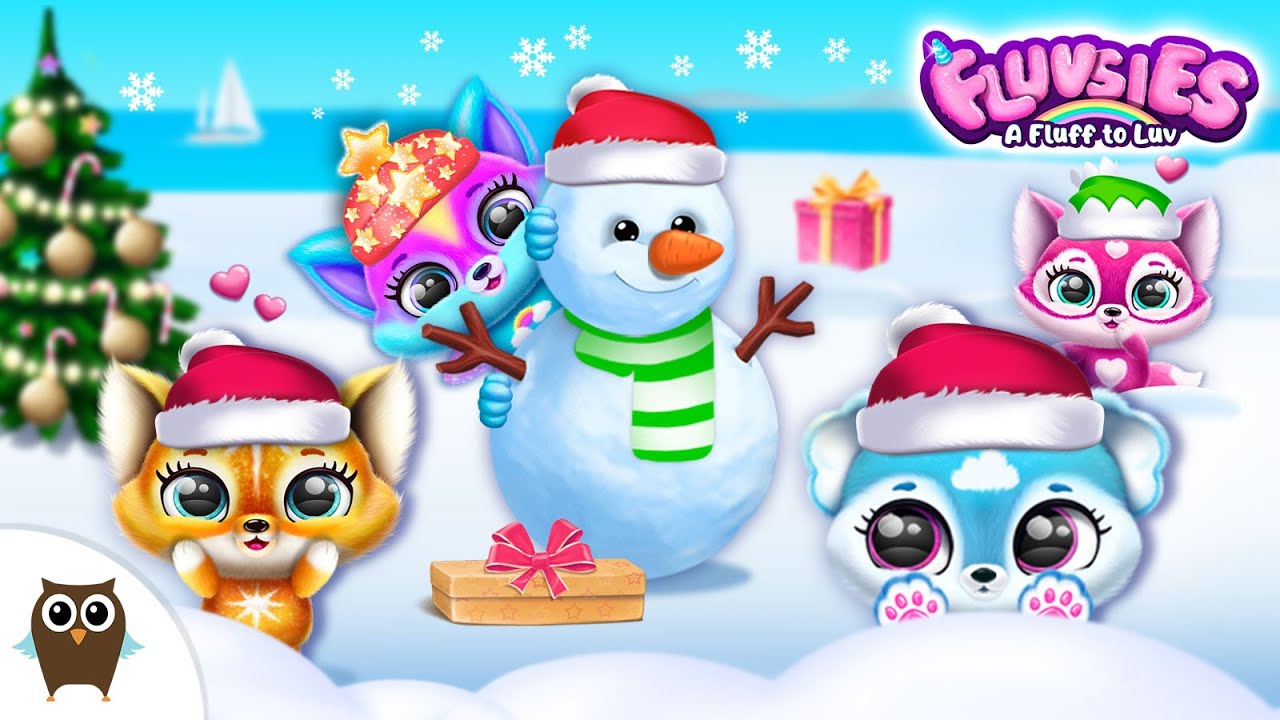 Fluvsies Winter Fun ❄ Free Kids Game | Fluvsies - A Fluff to Luv ☃️ TutoTOONS