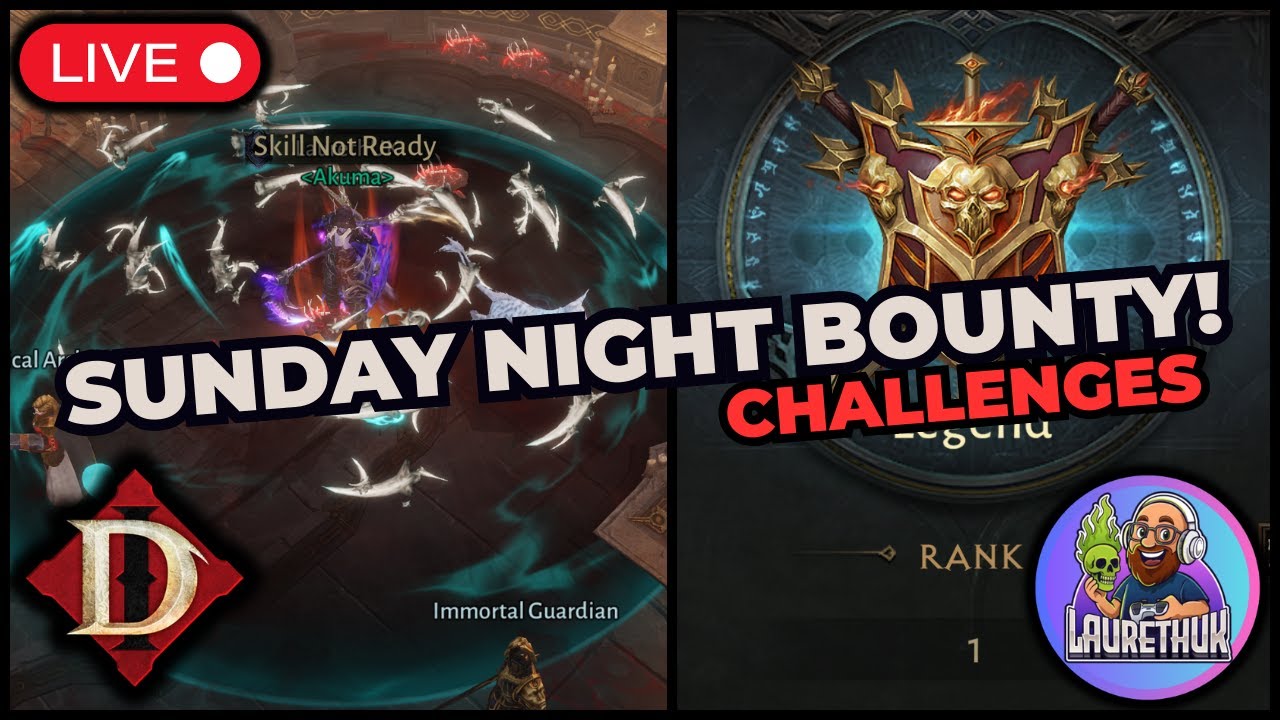 LIVE: Sunday Bounty Challenges, Necro PvP Build Test!