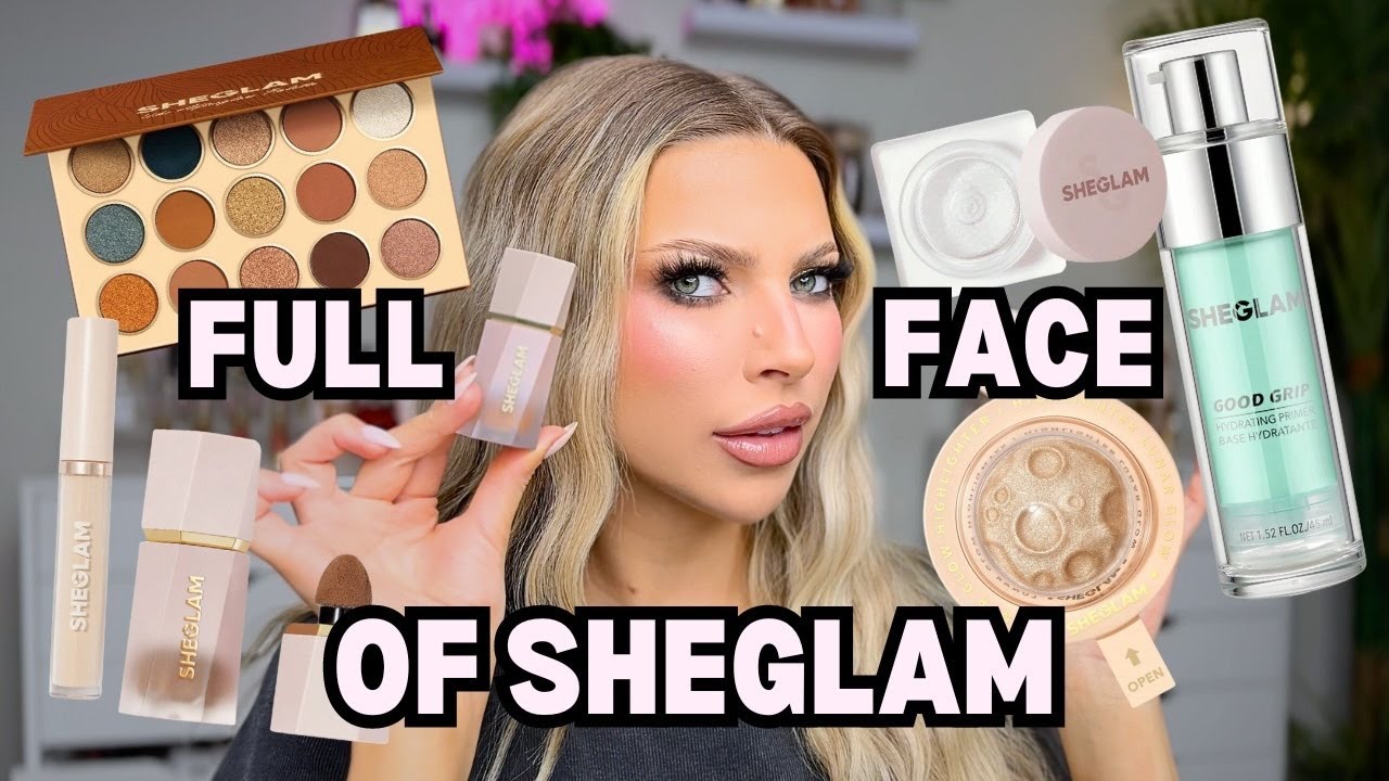 TESTING OUT SHEIN MAKEUP? FULL FACE OF SHEGLAM! #affordablemakeup