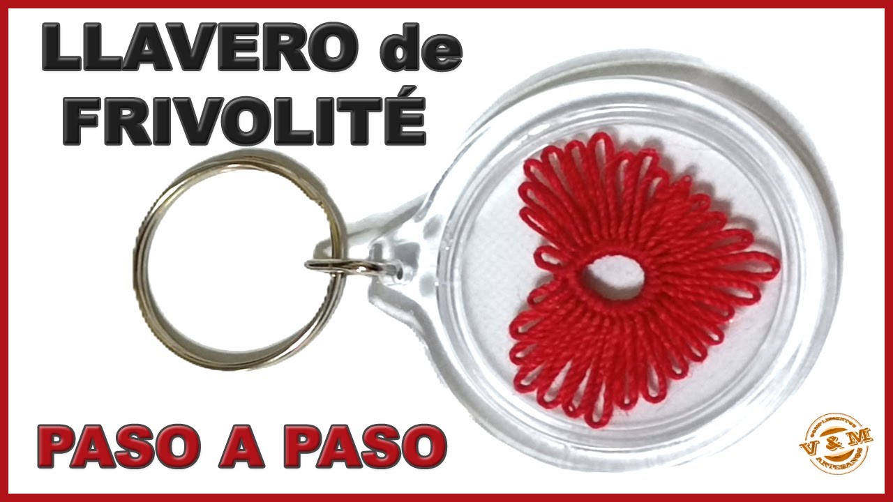 ❤️‍🔥LLAVERO CON MOTIVO DE FRIVOLITE