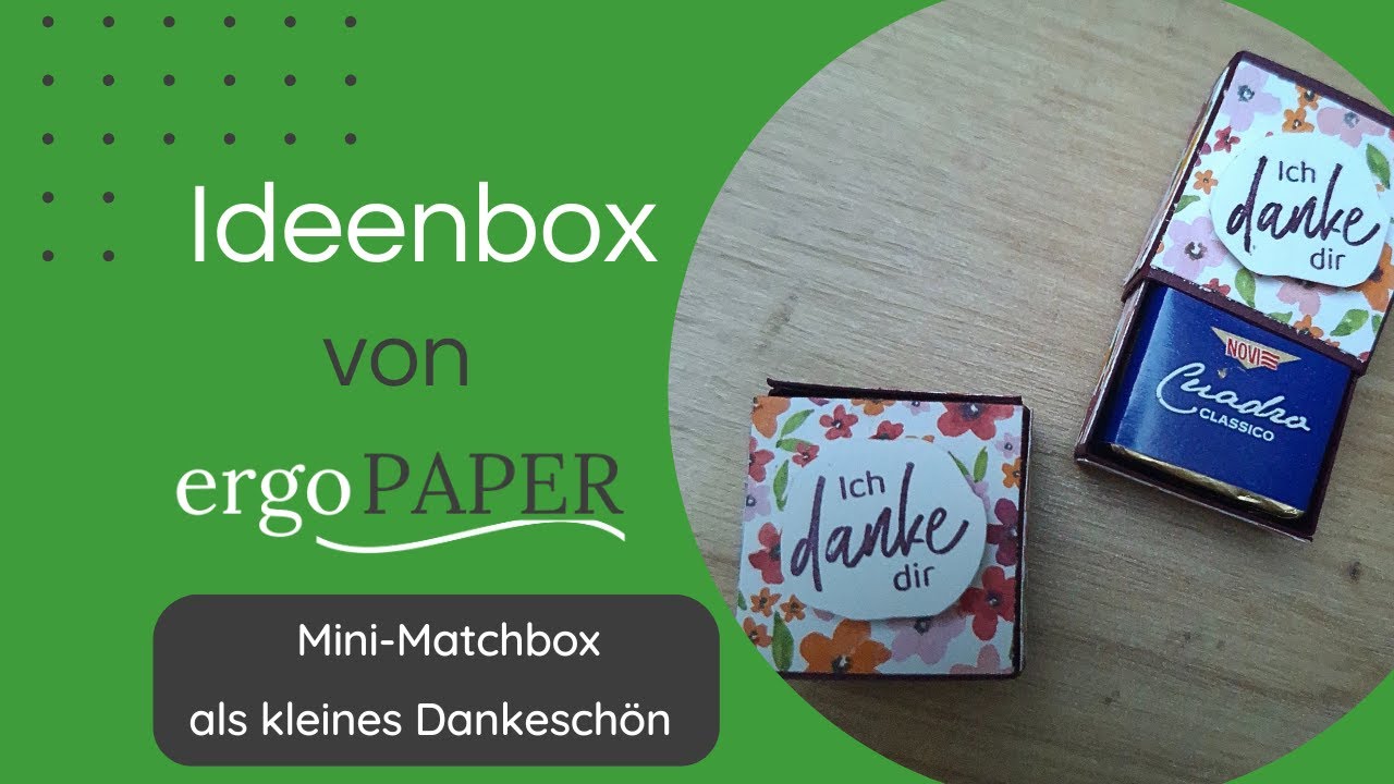 Mini-Matchbox - ein kleines Goodie  ergoPAPER - Kartenmacherei und mehr