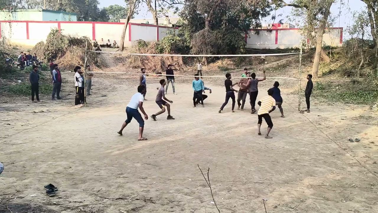 Vollyball game in village #bollyboll #game #gamevideo 
