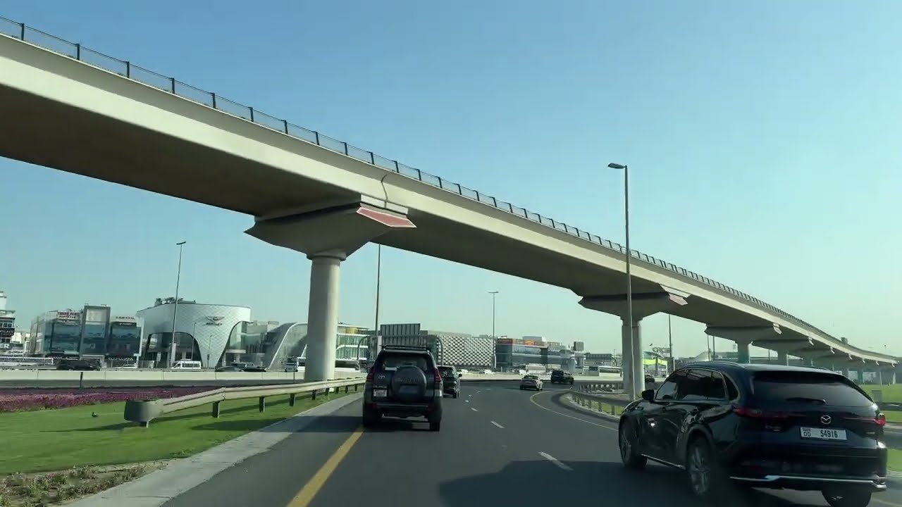The Greens to Al Quoz 🚗 Dubai City Drive | 4K POV smooth driving relaxing sound , no music 