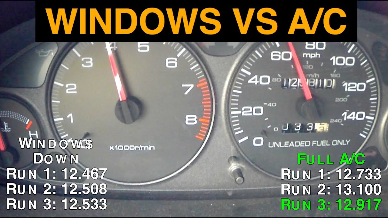 Air Conditioning vs. Windows Down - Best Gas Mileage