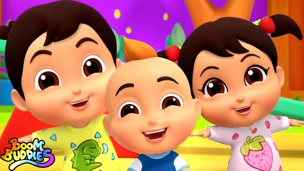 Fröhliches Lied für Kinder + mehr 3D-Kinderreime für Kinder - Boom buddies