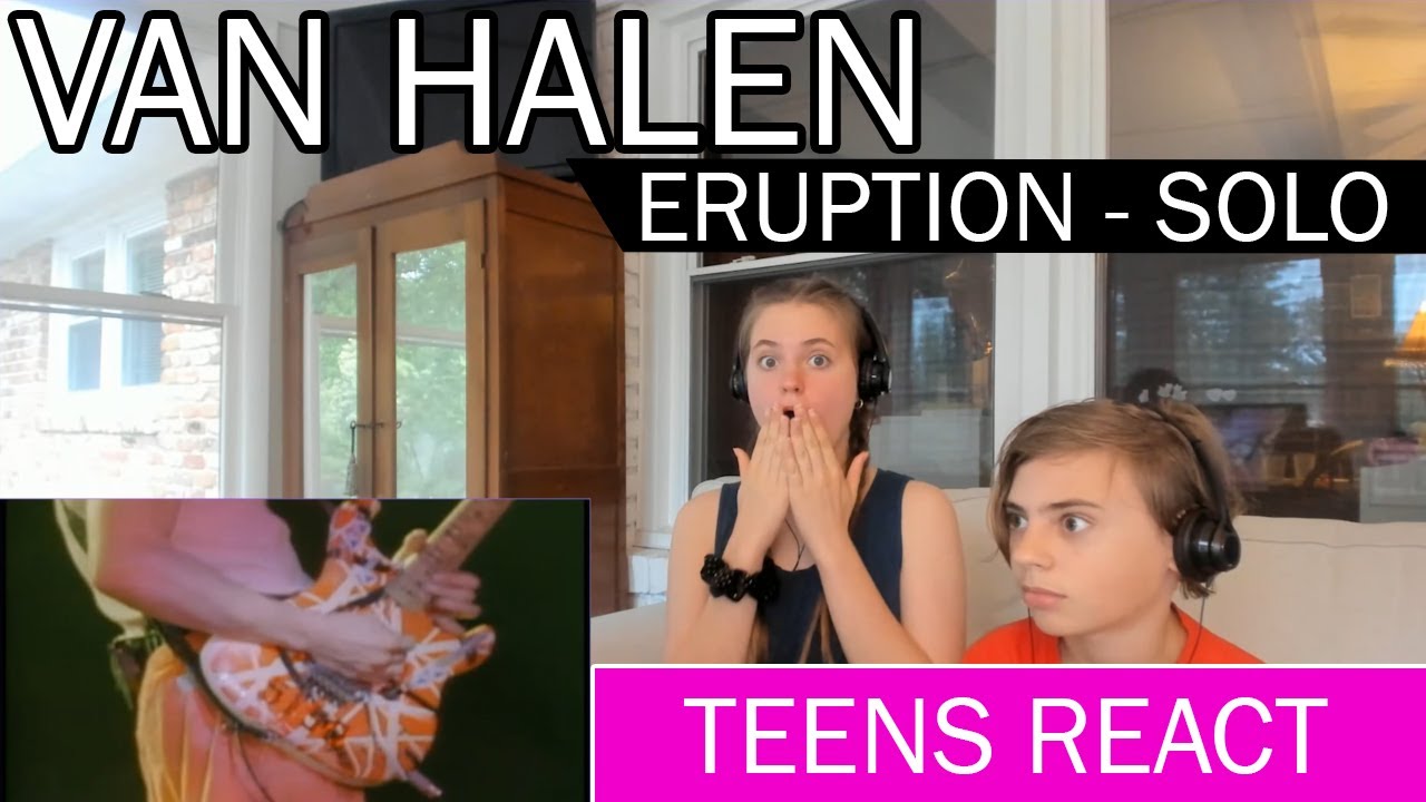 Van Halen - Eruption Solo | Teens Reaction | Live 1986