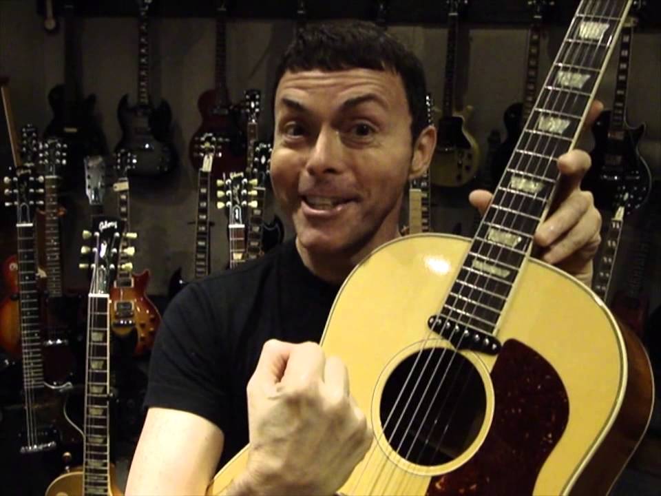 Richard Barone in the Gibson Guitar Showroom