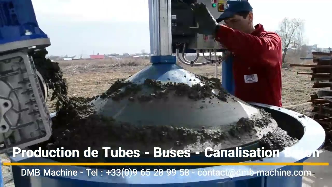 Pondeuse Ligne Production de Tube, Canalisation, Buse Béton