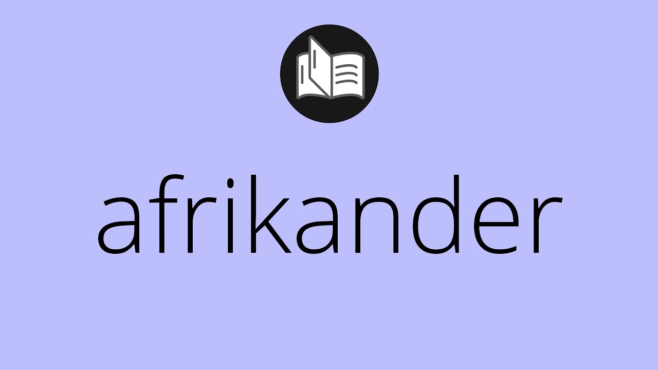 What AFRIKANDER means &bull; Meaning of AFRIKANDER &bull; afrikander MEANING &bull; afrikander DEFINITION