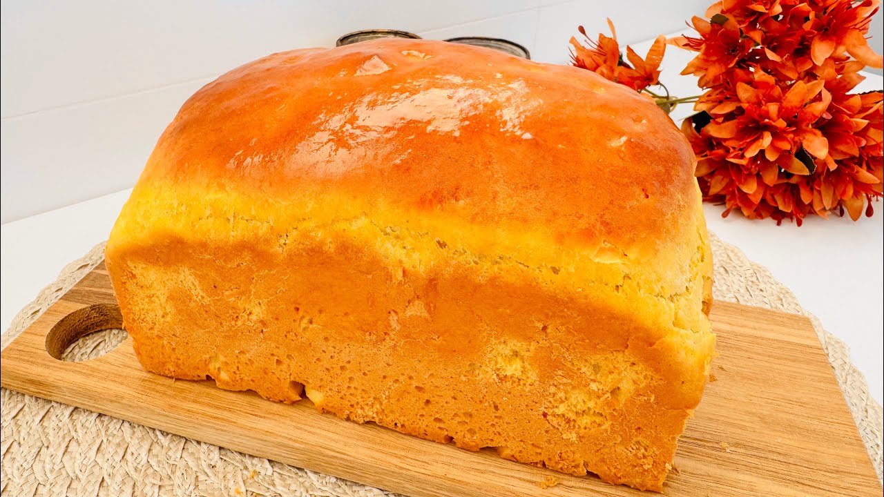 Sem sujar as mãos❤️PÃO de LARANJA | Pão caseiro fofinho e gostoso