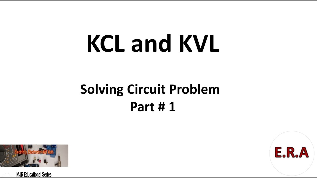 KCL and KVL Solving Circuit Problem. Tagalog