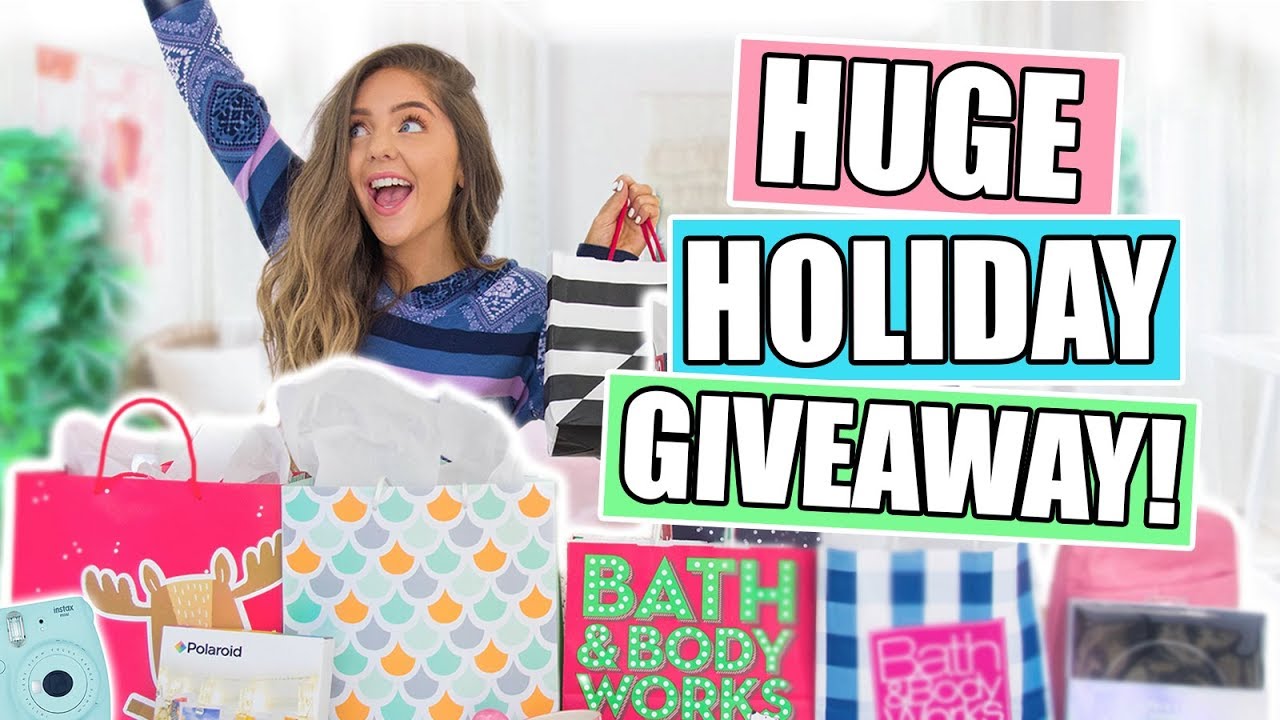 Huge Christmas GIVEAWAY! Holiday Gift Guide + Haul 2017