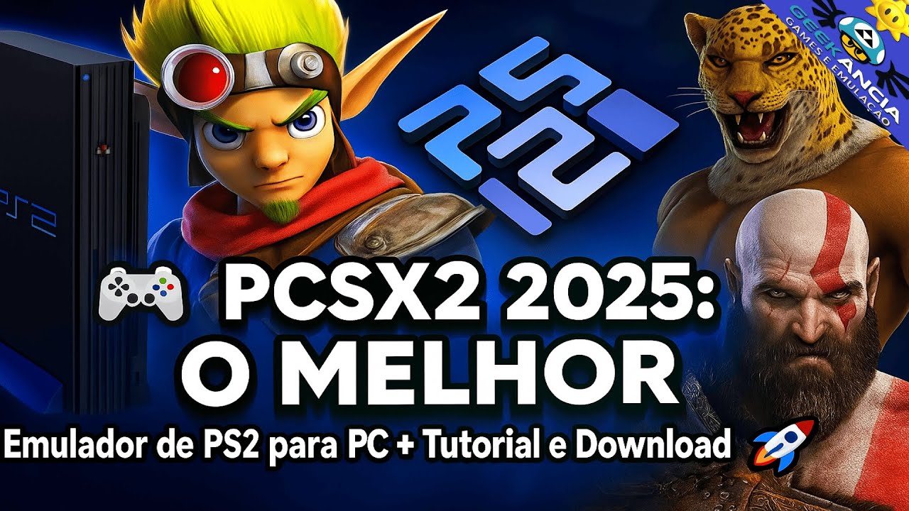 🎮 PCSX2 2025 O MELHOR Emulador de PS2 para PC + Tutorial e Download 🚀