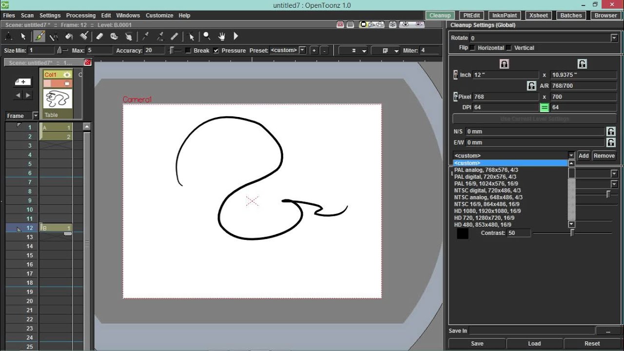 Opentoonz - Técnicas de animação! Frames, tween, skeletal e skin.