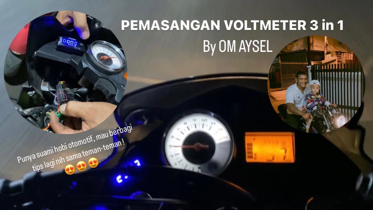 Cara Pasang Voltmeter 3in1 di Motor Satria FU