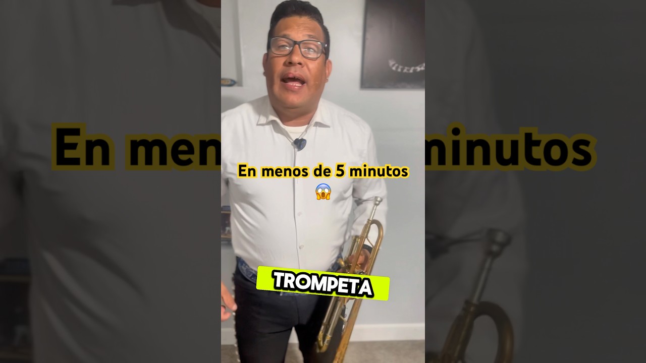 Aprende tu primera canci&oacute;n en menos de 5 minutos #trompeta #principiante
