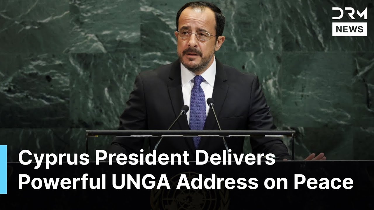 'The World Must Stand Together'-Cyprus President Delivers Powerful UN Address on Peace | AQ1B