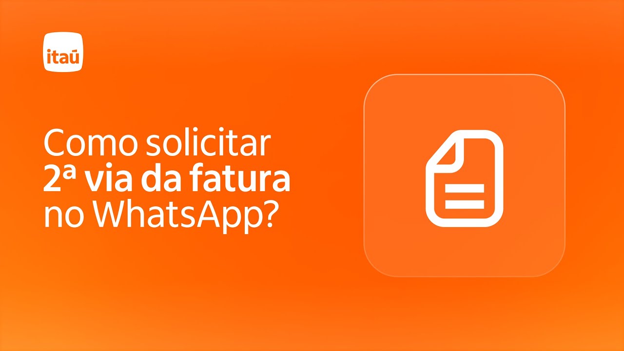 Como solicitar a 2ª via da fatura no WhatsApp?