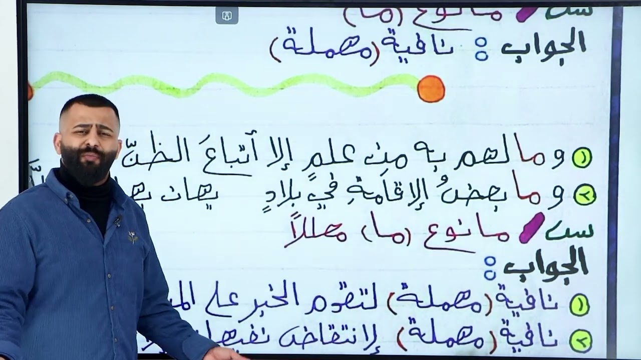 (15) وزاريات (ما) مهملة/غير عاملة