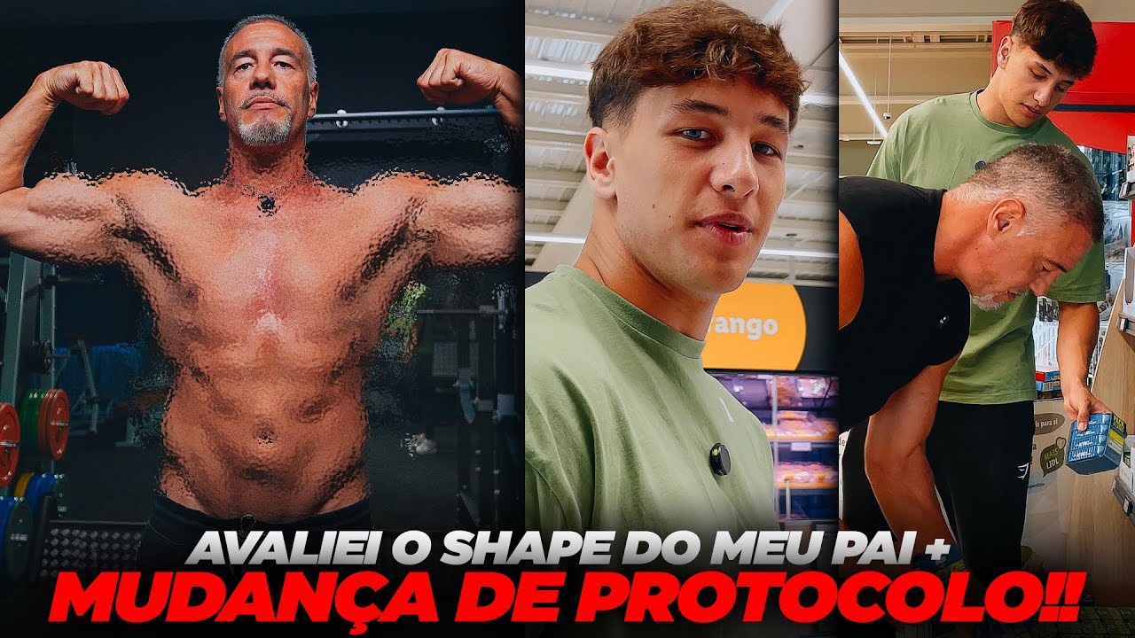 COMPRAS PARA A NOVA DIETA + AVALIAÇÃO DO SHAPE DO MEU PAI