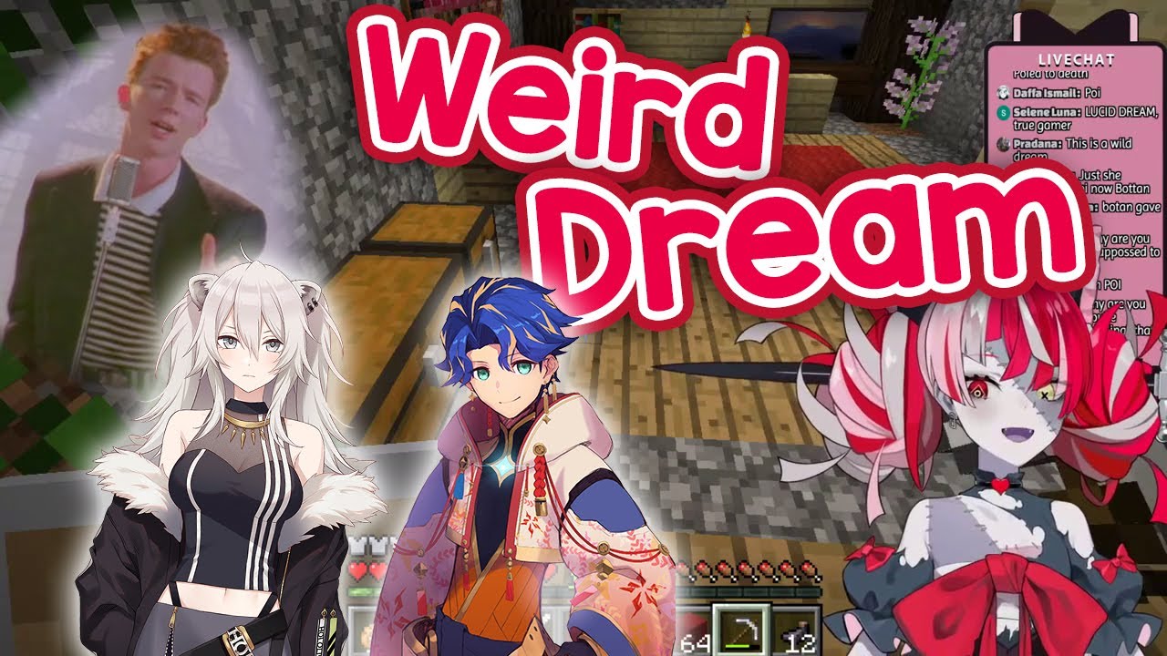 Ollie dreamt about Astel and Botan and then she got rickrolled in her own dream【EN sub】