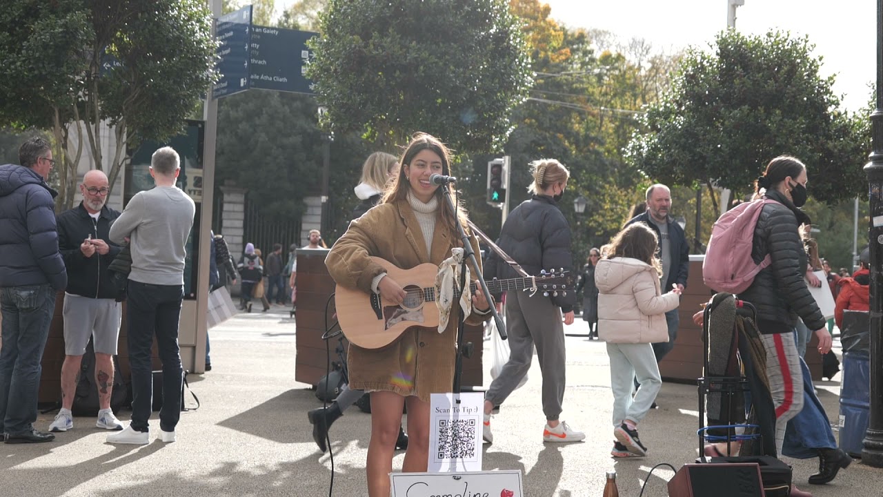Emmeline Gracie amazing  performance Grafton Street Dublin