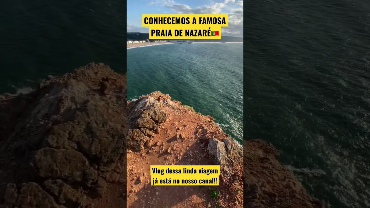 Esse lugar &eacute; surreal, sem palavras para a beleza de Nazar&eacute;!! #portugal #praia #ondasgigantes