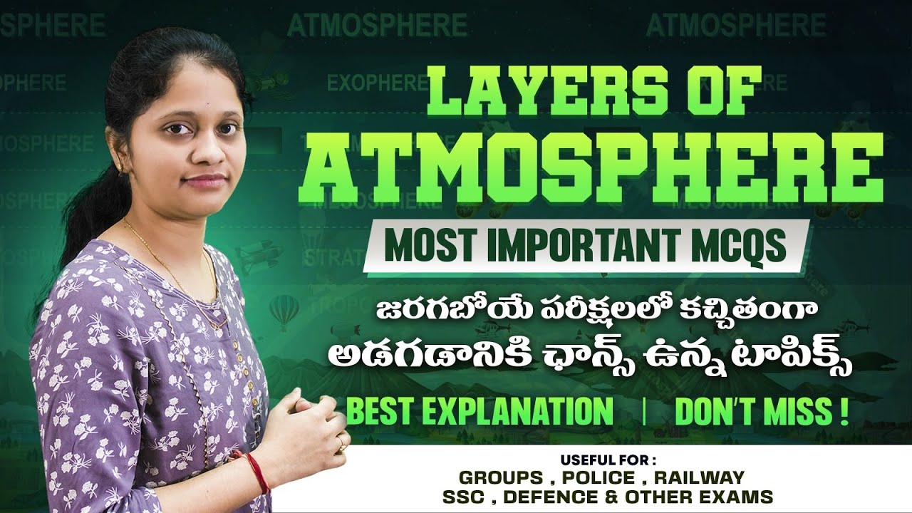 Layers Of Atmosphere (Geography) | Structure Of Atmospheric Layers | Troposphere, Stratosphere....