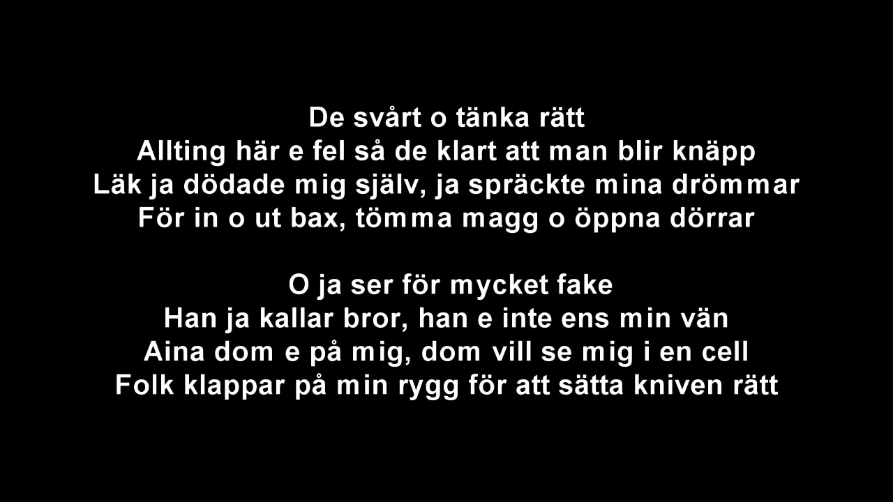 R&aring;by - JETT ON JETT ( Lyrics )