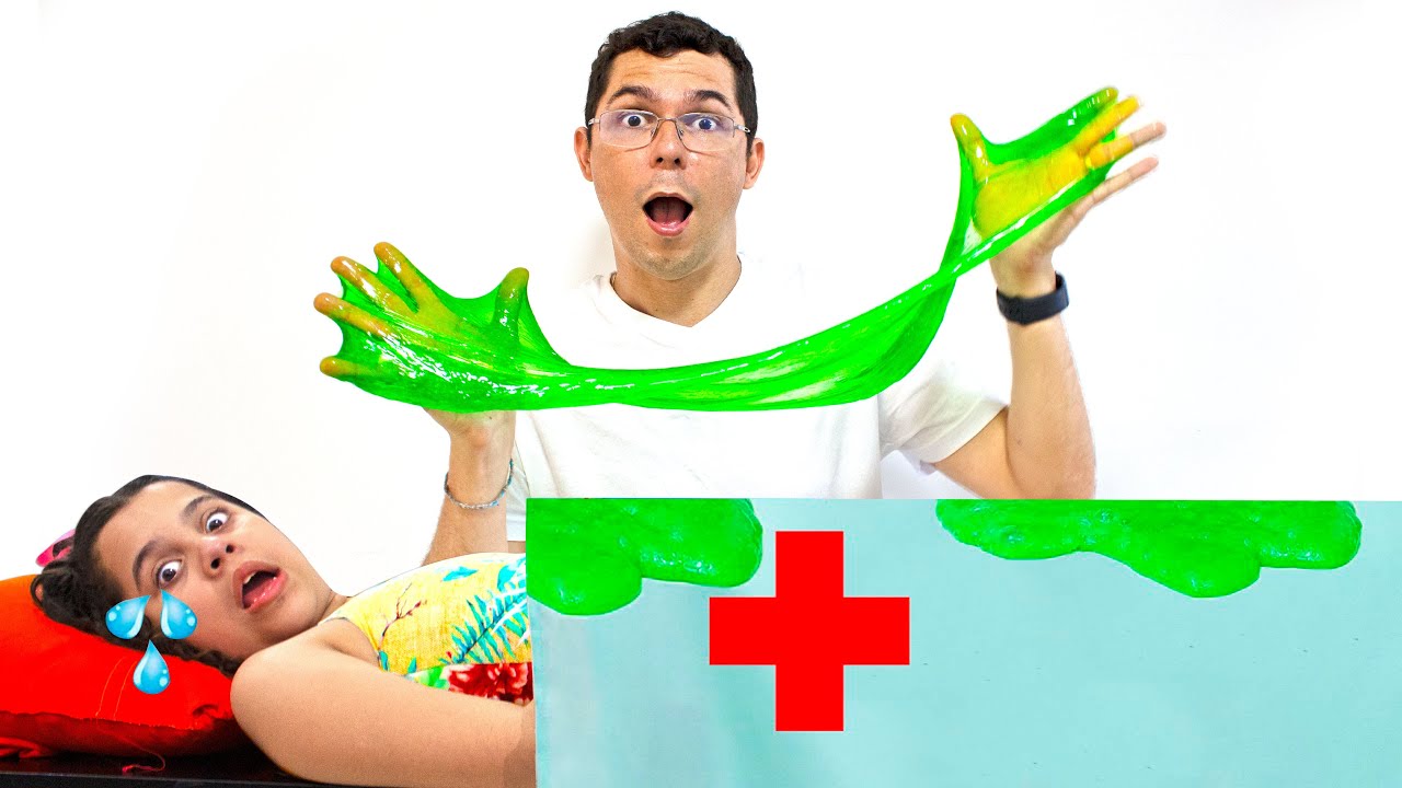 SARAH e o PAPAI em uma história engraçada SOBRE LAVAR AS MÃOS - Story for kids about Wash Your Hands