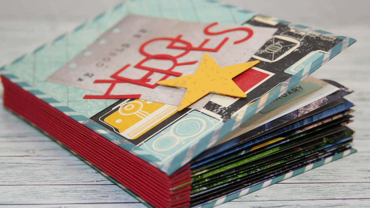 Upcycling - Minibook mit Briefumschlägen aus Kalenderblättern - Stampin' Up!