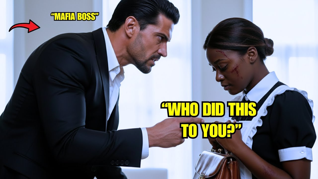 “Who Did This to You?” The Mafia Boss Asked — Seeing His Black Maid’s Bruises