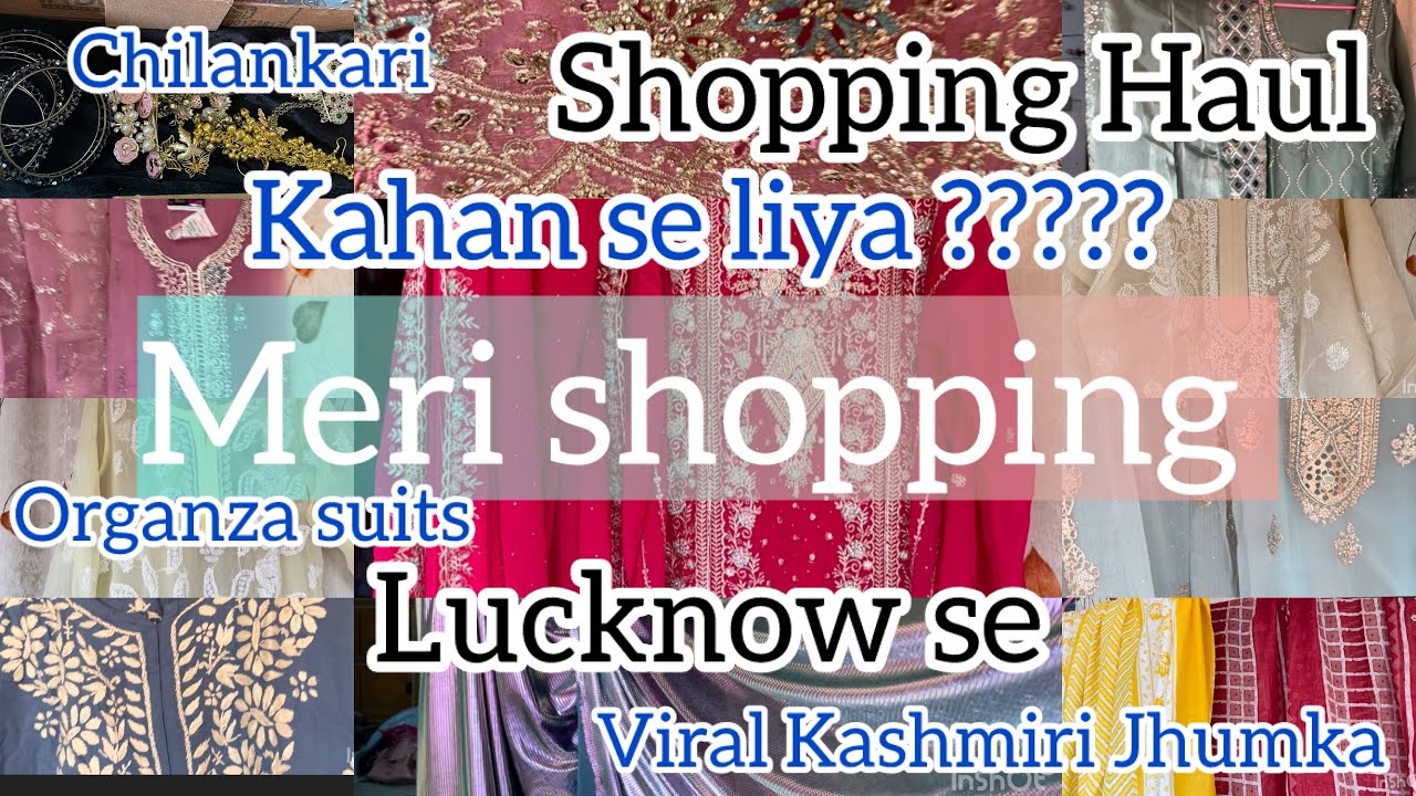 Lucknow shopping haul😍 #trending #viral #youtube #viralvideo 