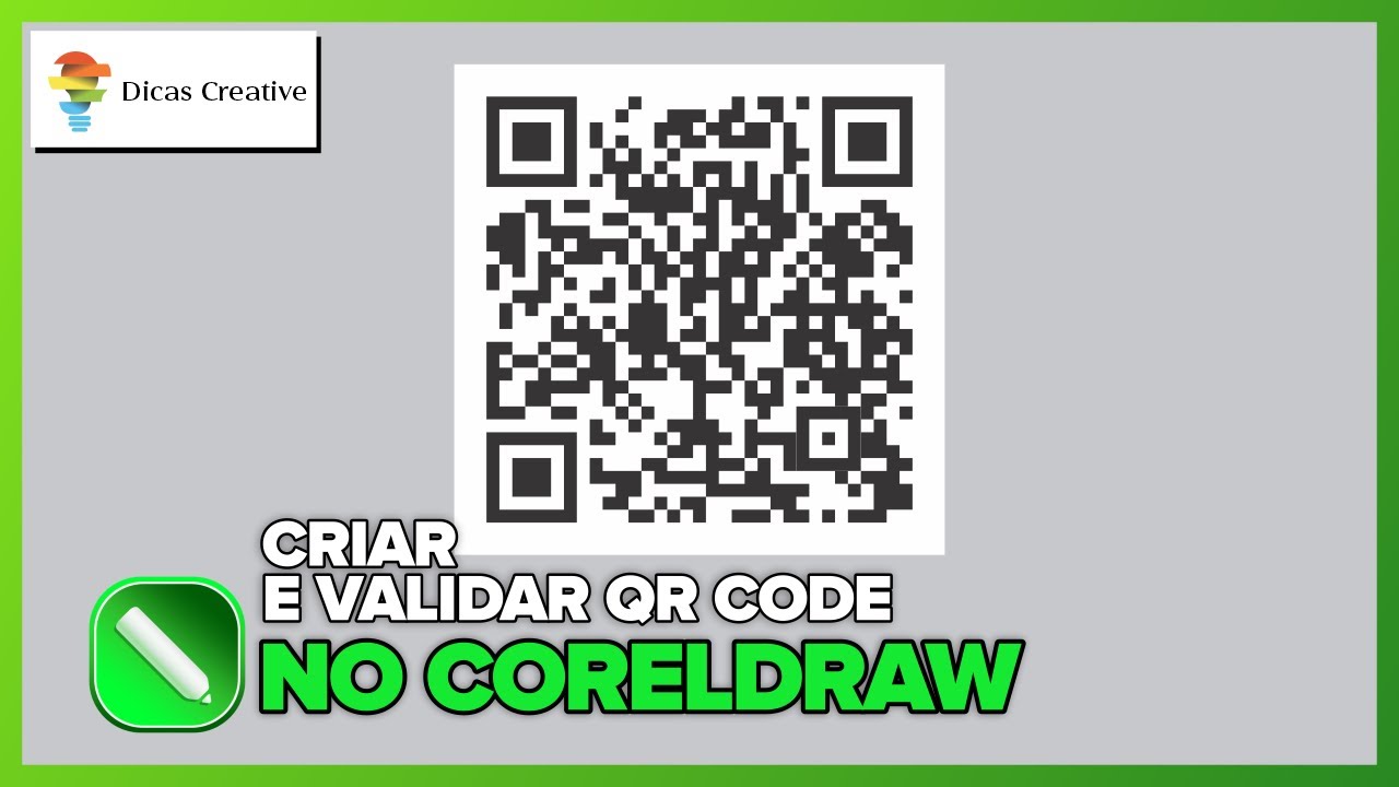 COREL DRAW - QR CODE CRIAR E VALIDAR 100%FUNCIONANDO.