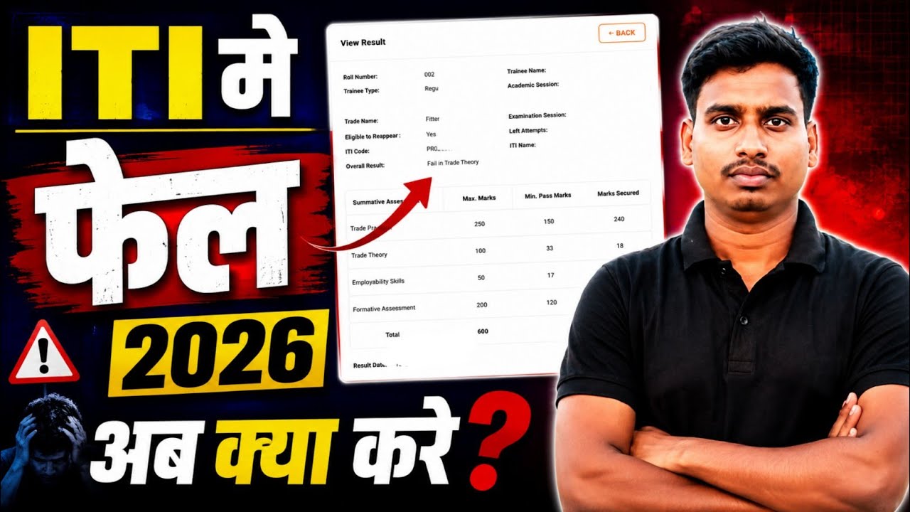 ITI में Fail होने के बाद क्या करें? 😱 | ITI में फेल होने पर आगे क्या होगा? | Back Paper & Next Exam