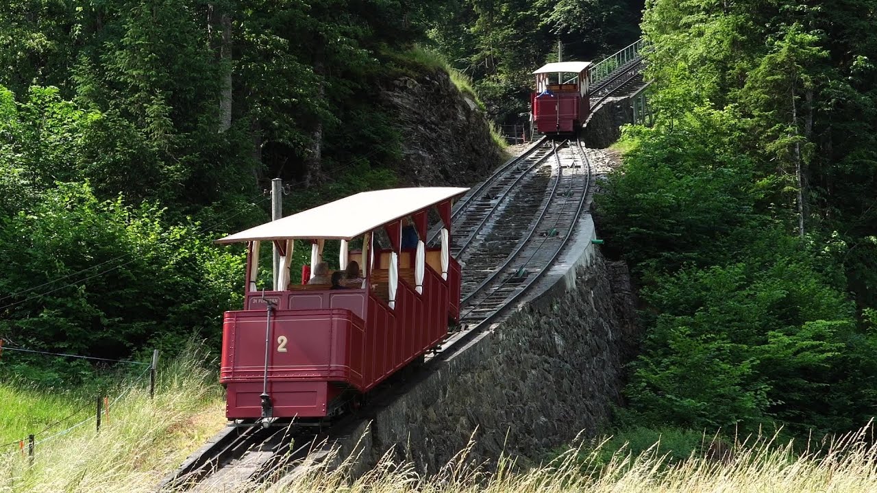 Le funiculaire Meiringen - Reichenbachfall 🇨🇭 | Standseilbahnen 🇨🇭| Funicular 🇨🇭