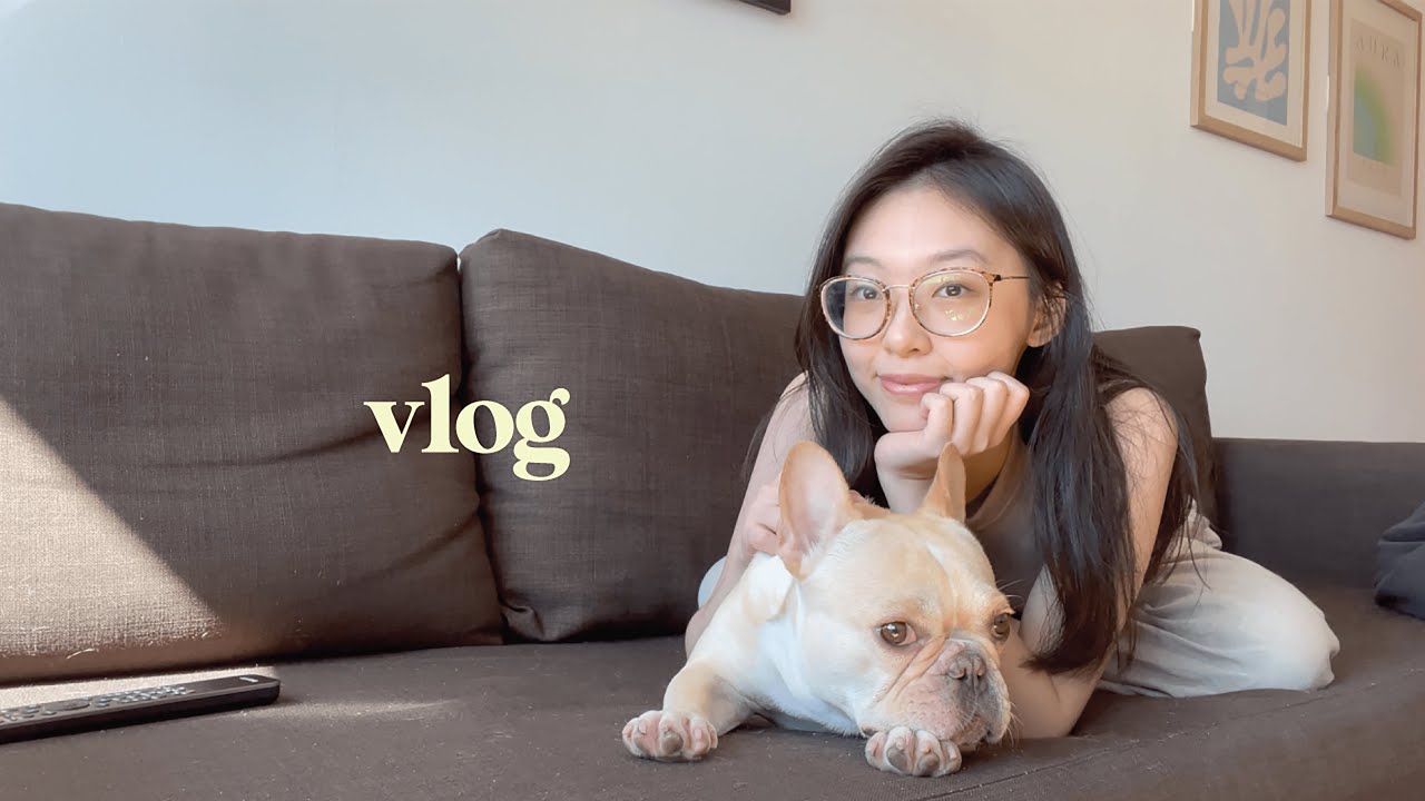 daily life in nyc ☕🗽 | dog sitting for the week, 100K subs!, summer haul unboxing