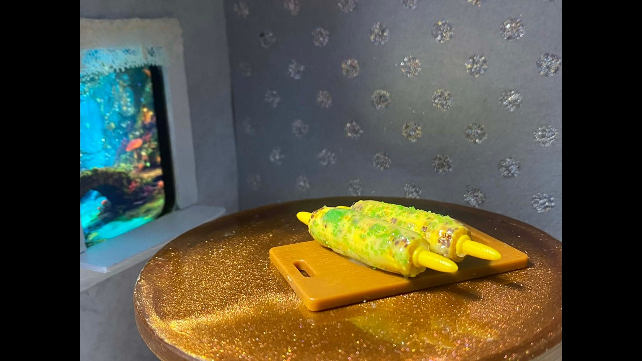 Mini Verse Grilled Corn | Unboxing & Making Realistic Mini Food #miniversemakeitmini #miniverse