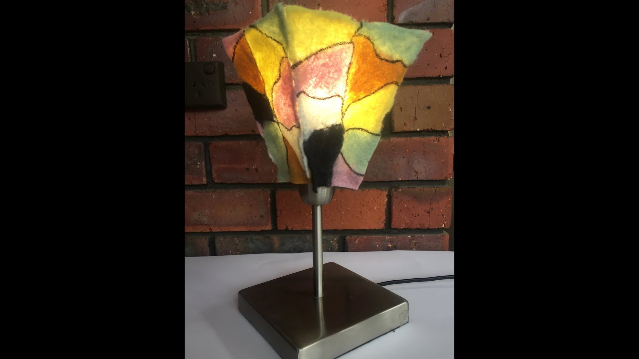 Upcycled Felt Lampshade
