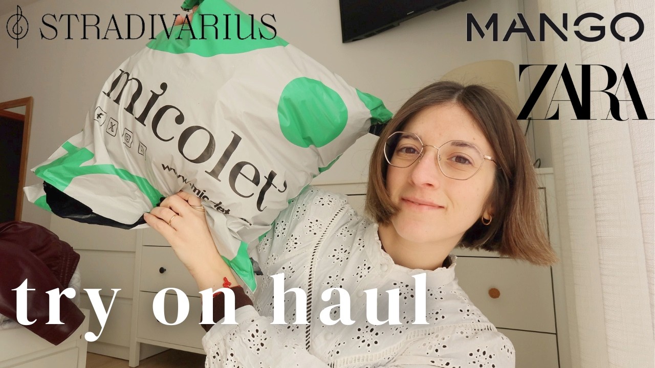 NUEVA COLECCI&Oacute;N STRADIVARIUS 🛍️ try on haul ZARA, STRADIVARIUS, MANGO, MICOLET | Paula Moon