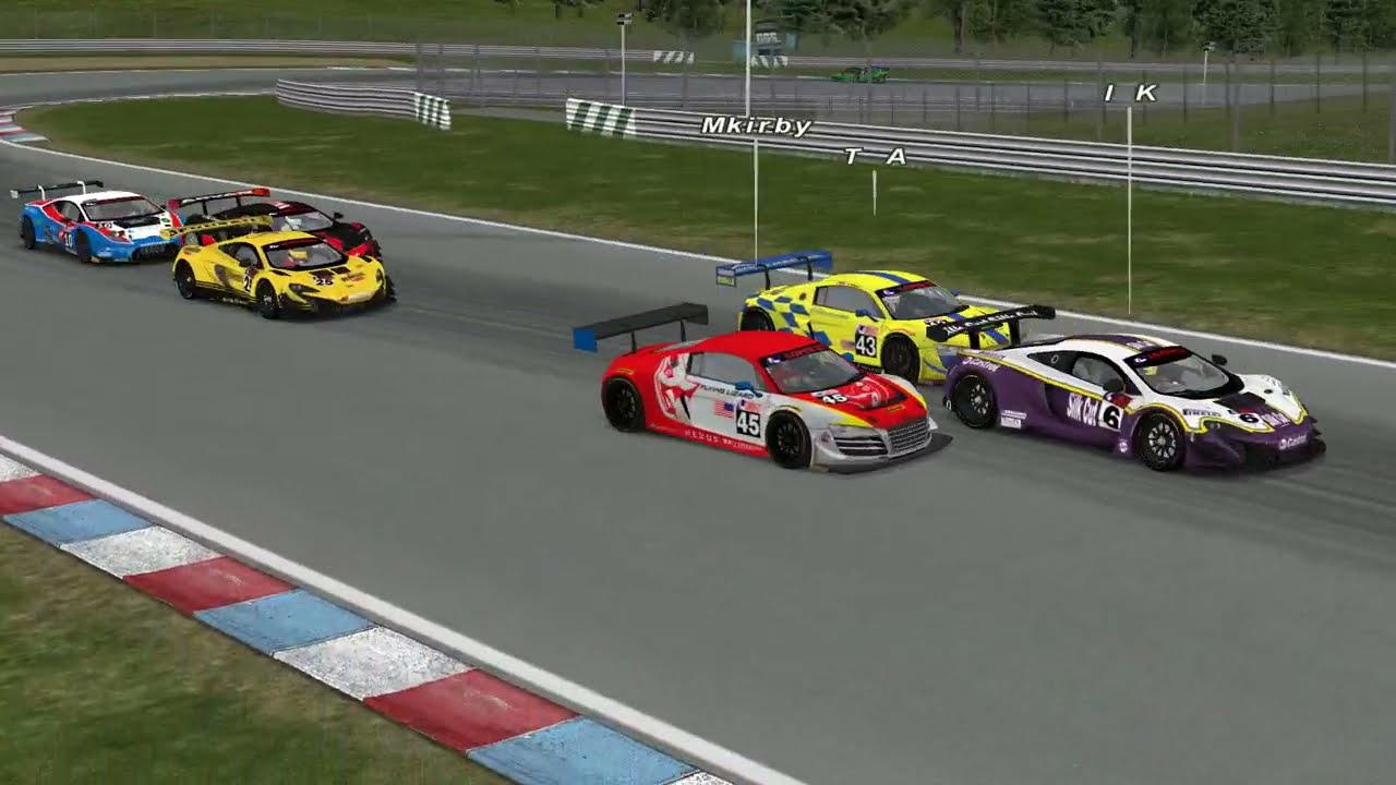 rFactor1 Lopen GT series BRNO fast lap overlay